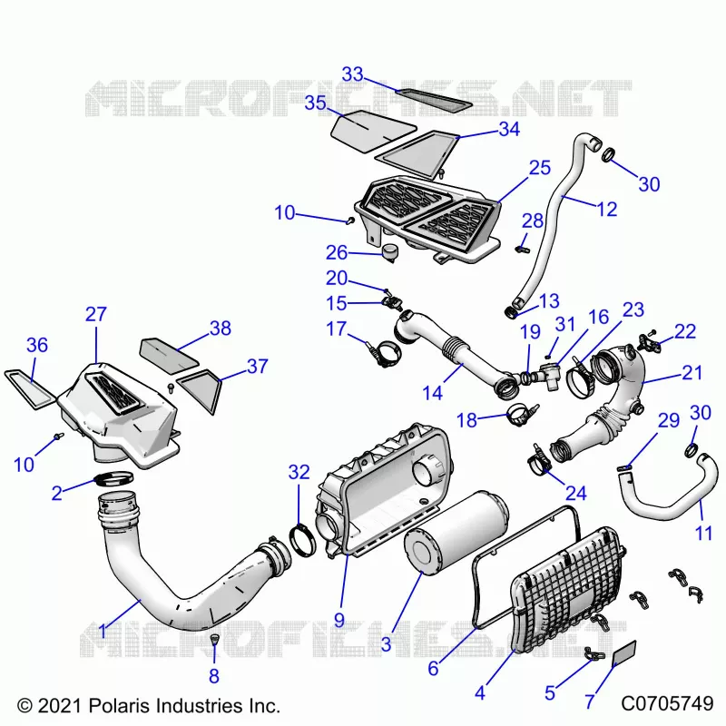 ENGINE, TOMA DE AIRE SYSTEM
