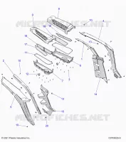CARROCERÍA POSTERIOR FENDERS AND BEZELS- Z24NEC99AM/BM (C0705025-9)