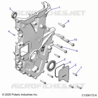 MOTOR, FRONT COVER AND RELATED