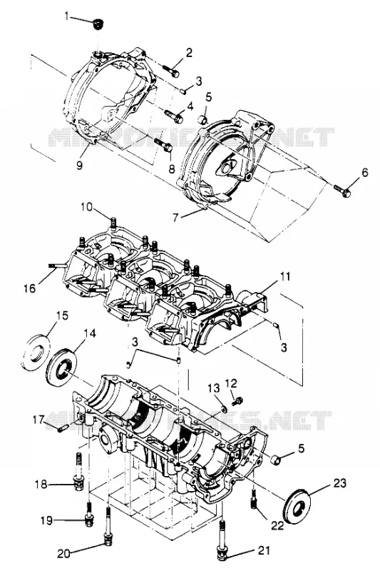 CAJA DEL CIGÜEÑAL SLX 780 B964287 and Intl. SLX 780 I964287 (4937443744C001)