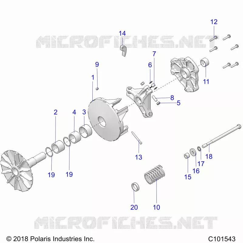TREN, PRIMARY CLUTCH