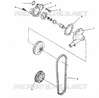 BOMBA DE AGUA WIDETRAK LX 0962064 and EUROPEAN WIDETRAK LX E962064 (4931643164C010)