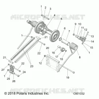 SUSPENSION, TRASERO ARM PAR