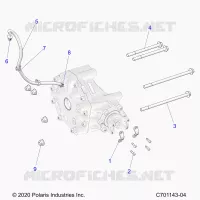 TREN, GEARCASE, REAR, MOUNTING
