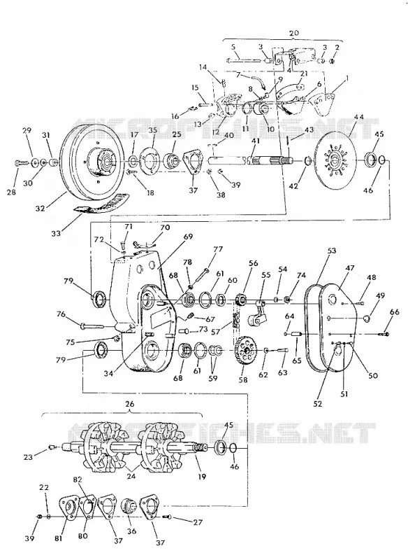 FRENO Y CADENACASE 500 AND 500 CLASSIC FROM SERIAL NUMBER 1808615