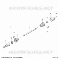TREN, REAR DRIVE SHAFT