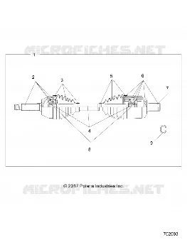 DRIVE TRAIN, TRANSMISION DELANTERA SHAFT