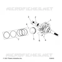 ENGINE, CIGUEÑAL, CONNECTING ROD AND PISTON