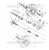 TRASERO conjunto de accionamiento RUEDA 6x6 400L, SWEDISH S948740 and  NORWEGIAN N948740 (4926812681036A)