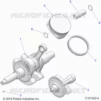 ENGINE, CIGUEÑAL, PISTON AND BALANCE SHAFT