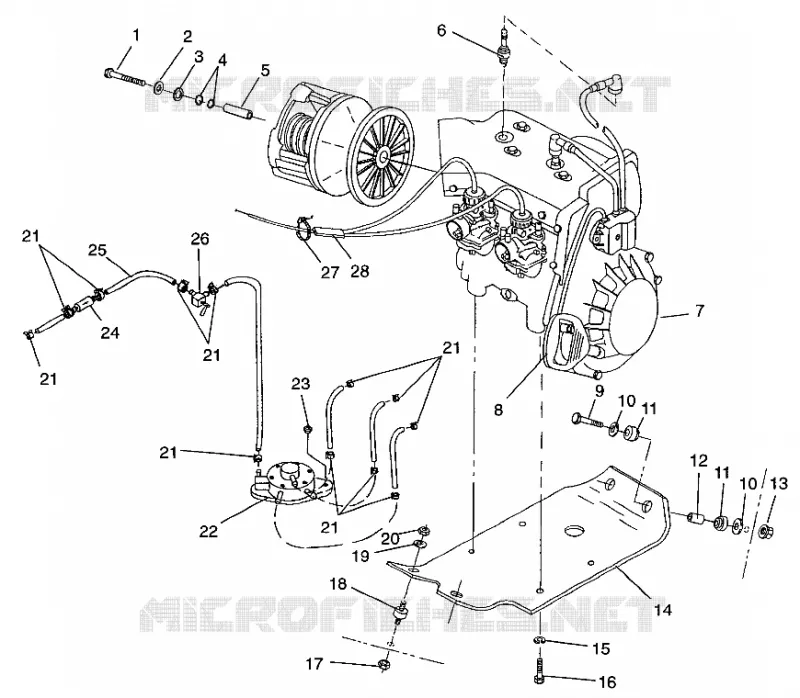 MONTAJE DEL MOTOR XCF 0971643 (4938613861C001)