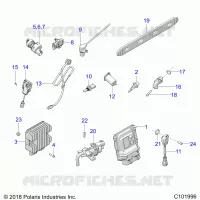 INTERRUPTORES, SENSORS, ECU AND CONTROL MODULES