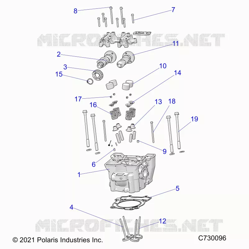ENGINE, CULATA, CAMS AND VALVES