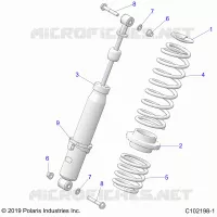 SUSPENSION, SHOCK TRASERO