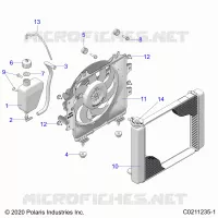 ENGINE, SISTEMA DE REFRIGERACIÃ“N, RADIATOR, FAN & OVERFLOW BOTTLE