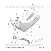 SISTEMA DE COMBUSTIBLE, FUEL TANK ASM.