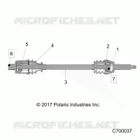 TREN, REAR HALF SHAFT
