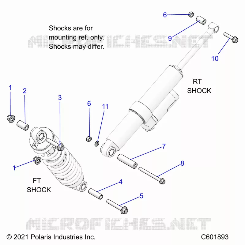 SUSPENSION, MONTAJE DE DESCARGA, REAR SUSP.