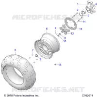 RUEDAS, REAR AND HUB
