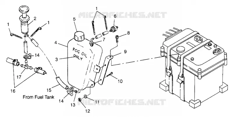 Sistema de nebulización MOTOR (INTL.) Intl. HURRICANE I974473 (4941044104B013)