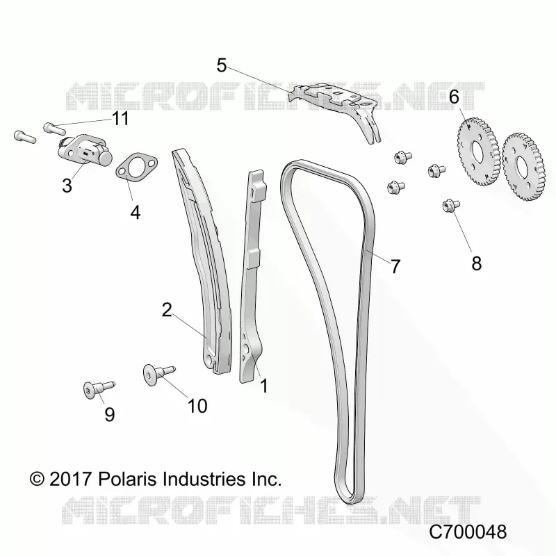LA CADENA DE LEVAS AND TENSIONER