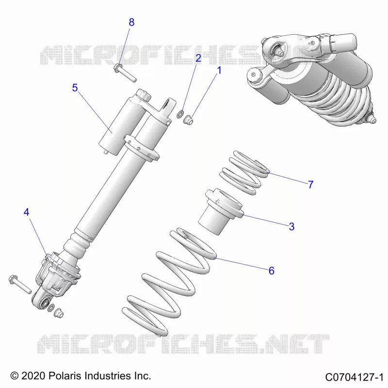 SUSPENSION, CHOQUE FRONTAL MOUNTING