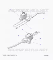 FRENO FRONTAL BRAKE LEVER AND MASTER CYLINDER