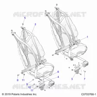 ASIENTO BELT MOUNTING, PREMIUM/ULTIMATE