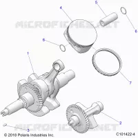 ENGINE, CIGUEÑAL, PISTON AND BALANCE SHAFT