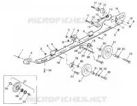 montaje en carril (SUSPENSION) 600 XCR 0985677 (4943164316B011)