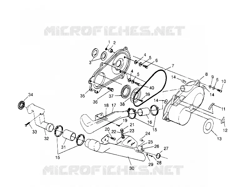 tapa del embrague ASSEMBLY Sportsman 4x4 W958040 (4930403040C007)