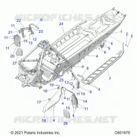 CHASSIS, PROTECCIÃ³N DEL EMBRAGUE, FOOTRESTS, AND RUNNING BOARDS