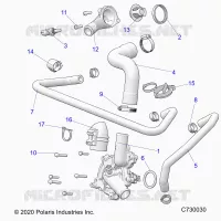 MOTOR, WATERPUMP AND BYPASS