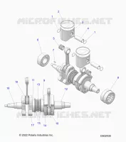 ENGINE, PISTON AND CIGUEÑAL