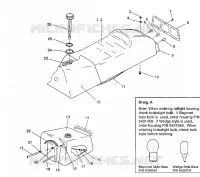 ASIENTO Y tanque de gas ASAMBLEA 440 XCR / 0931760 (4923022302002A)