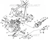 MONTAJE DEL MOTOR BIG BOSS 6X6 400L W97AE38A (4940814081A010)