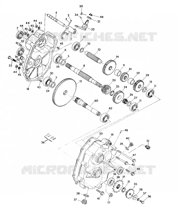 MONTAJE DE ENGRANAJES 250 4x4 / W928127 (4922872287C009)