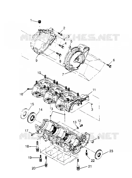 CAJA DEL CIGÜEÑAL ASSEMBLY SL 650 B954058 (4930483048B012)