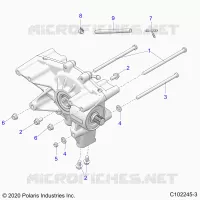 TREN, REAR GEARCASE MOUNTING
