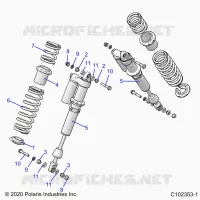SUSPENSION, SHOCK TRASERO
