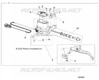 FRENO FRONTAL BRAKE LEVER AND MASTER CYLINDER