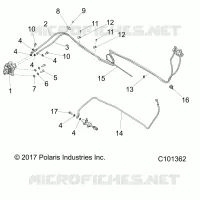 BRAKES, FRENO TRASERO LINES