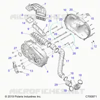 TREN, CLUTCH COVER AND DUCTING