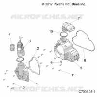 ENGINE, ALTERNADOR COVER HVAC