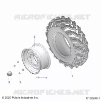 RUEDAS, FRONT TIRE