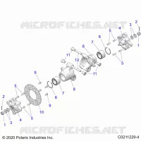 SUSPENSION TRASERA HUBS, CARRIER AND BRAKE DISC