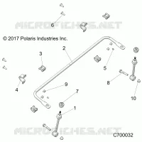 SUSPENSIÃ“N DELANTERA STABILIZER BAR- R20RSU99AA/AX/A9/AP (C700032)