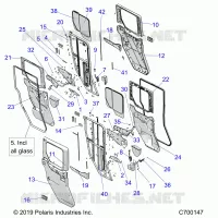 PUERTAS, REAR, CRANK