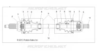 TREN, FRONT HALF SHAFT