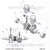 ENGINE, PISTON AND CIGUEÑAL